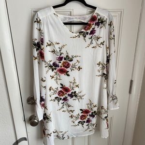 Floral long sleeved dress